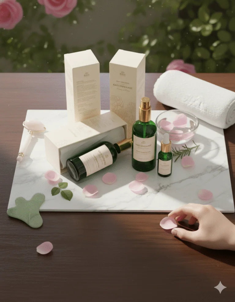 Rati Organics प्राकृतिक गुलाब जल | Natural Rose Water | 100mL